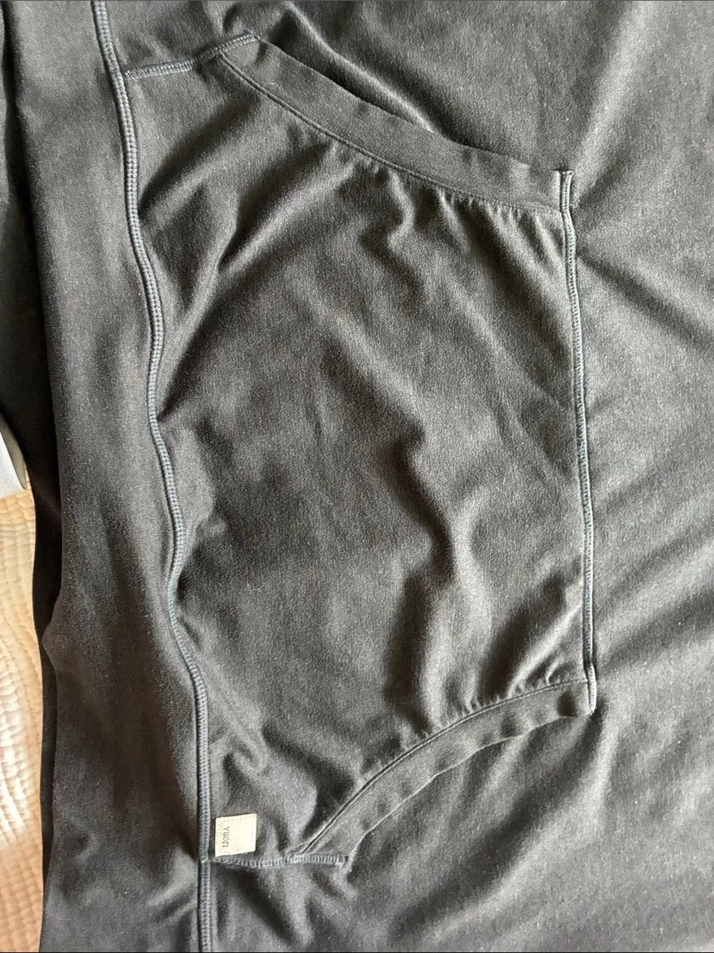 Vuori Black Hooded Half-Zip Performance Pullover